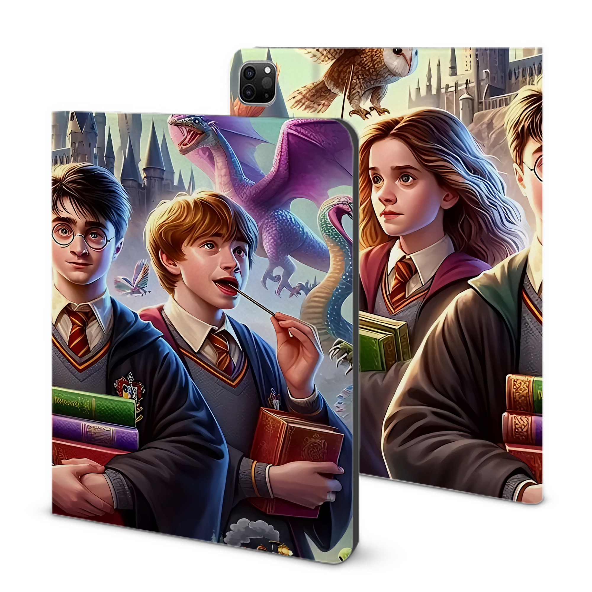 （画像用） Harry Potter ハリー・ポッターシリーズ IPad ケース ブック型 PUレザー TPU 耐衝撃 軽量 薄型 ペン収納なし 全面保護 IPad 各モデル対応